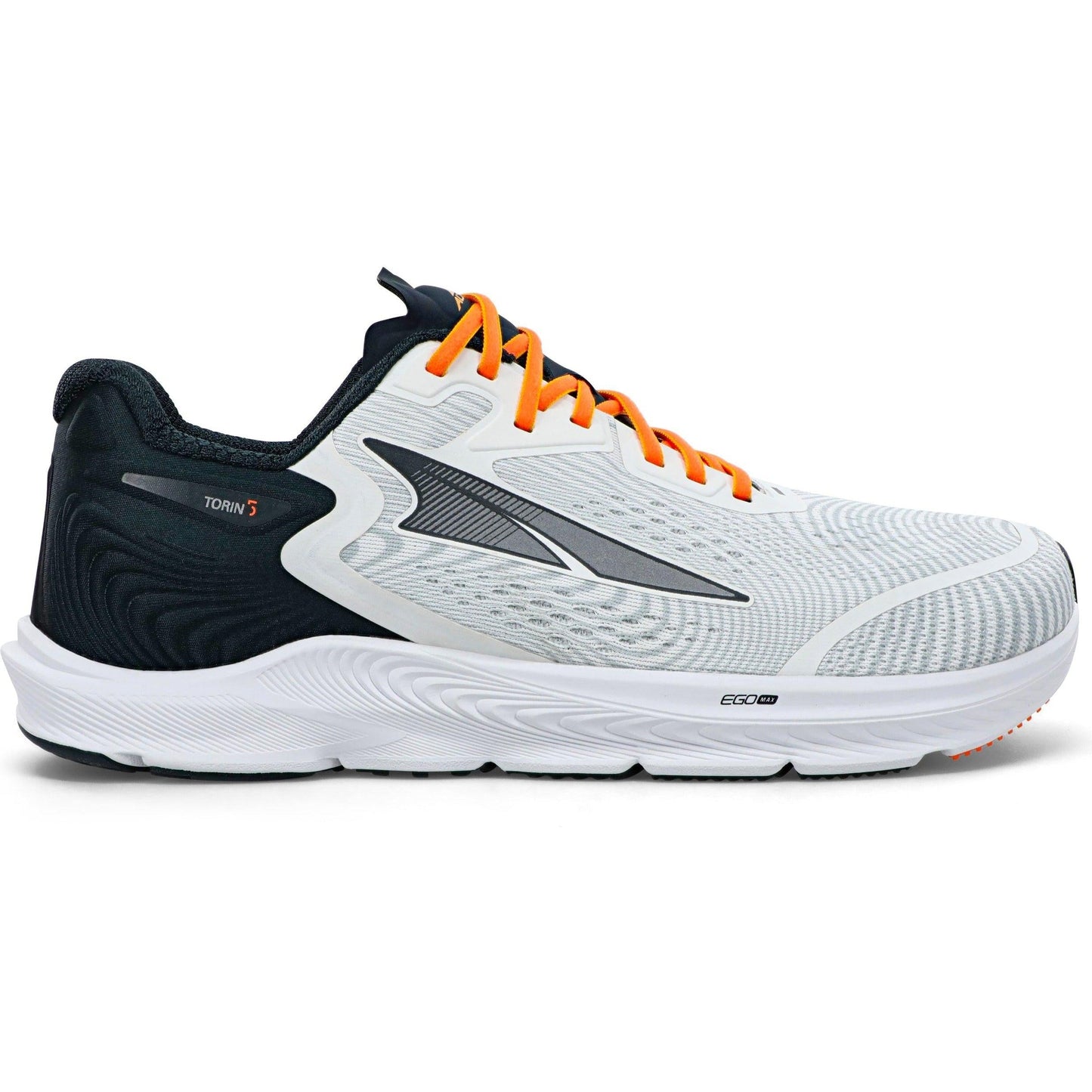 Men's Altra Torin 5, White/Orange, 10 D Medium