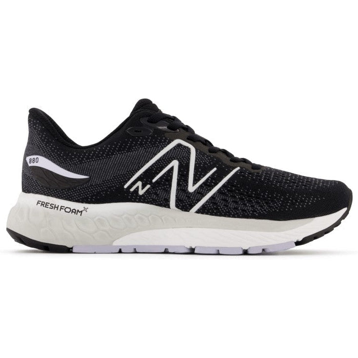 Women's New Balance Fresh Foam X 880v12, Black/Violet Haze, 7 B Medium