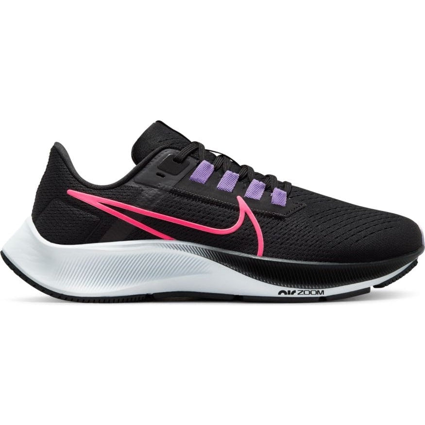 Women's Nike Air Zoom Pegasus 38, Black/Hyper Pink-Lilac, 9.5 B Medium