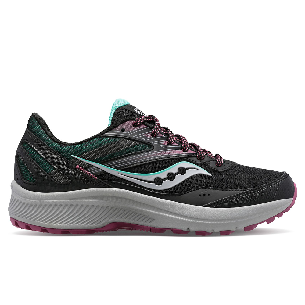Women's Saucony Cohesion TR15, Black/Dusk/Mint, 8 D Medium