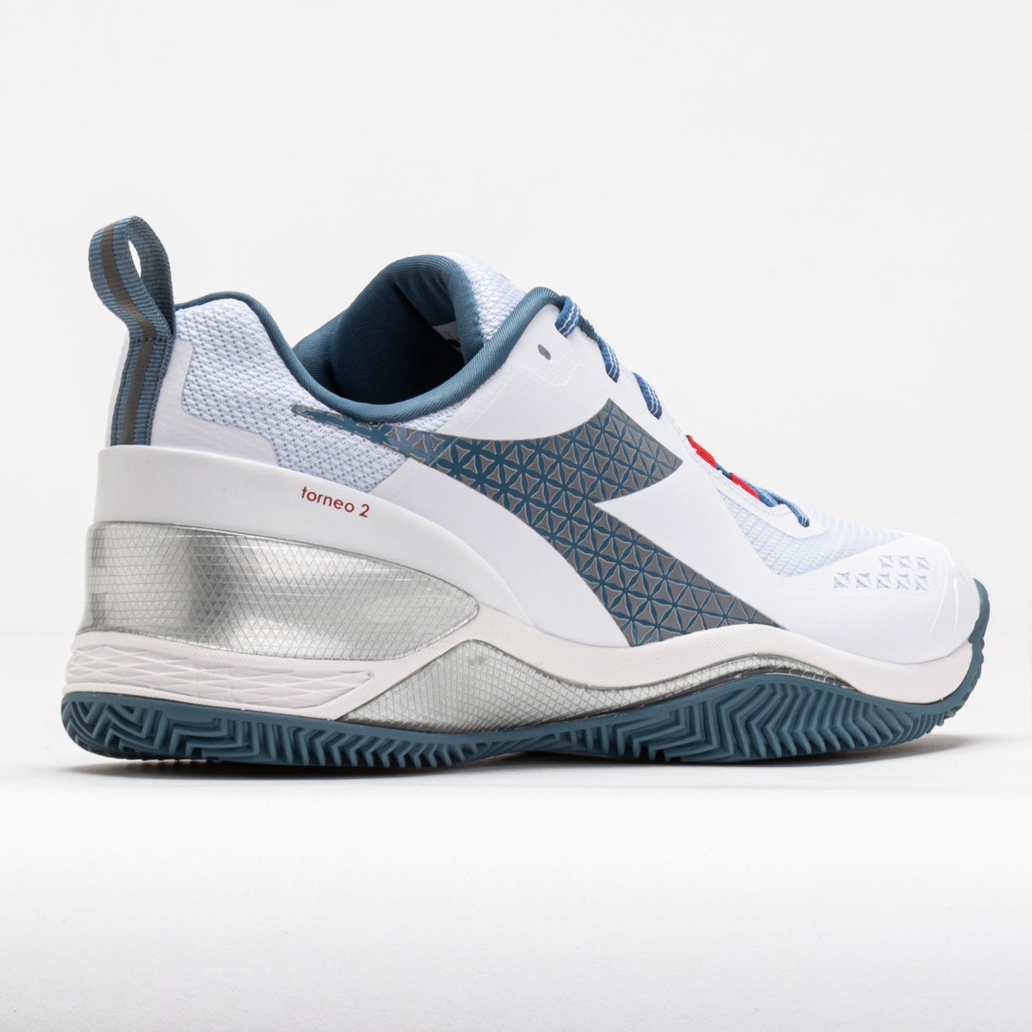 Diadora Blushield Torneo 2 Clay Men's White/Oceanview/Salsa