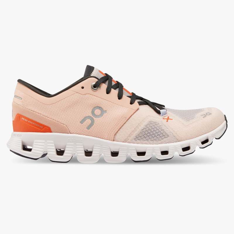 Women's On Cloud X, Rose/Sand, 9 B Medium