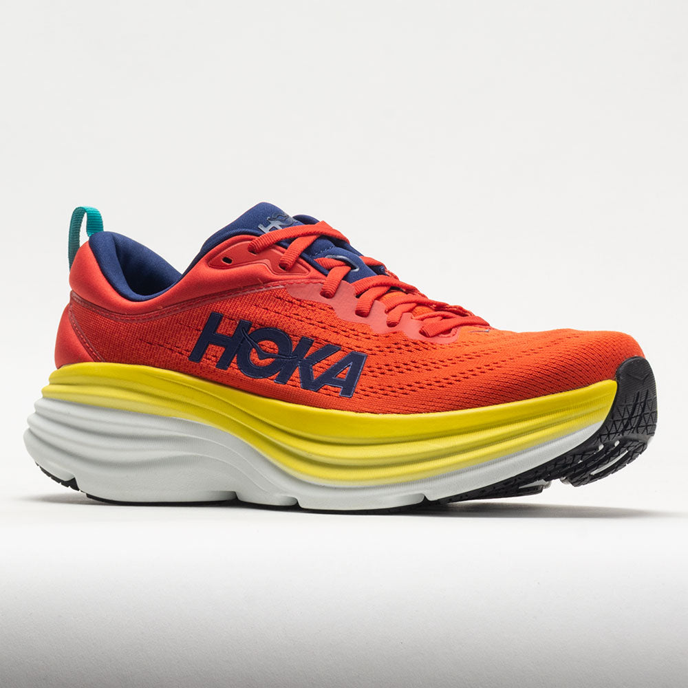 HOKA Bondi 8 Men's  Red Alert/Flame