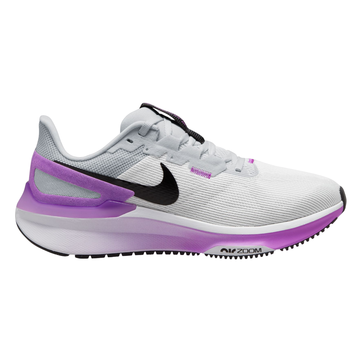 Women's Nike Structure 25, White/Black-Pure Platinum, 7.5 B Medium