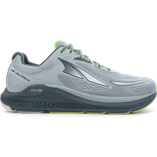 Men's Altra Paradigm 6, Grey/Lime, 14 D Medium