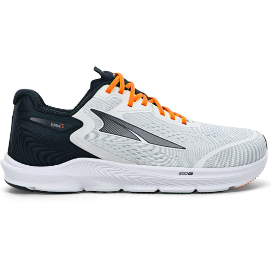 Men's Altra Torin 5, White/Orange, 12 D Medium