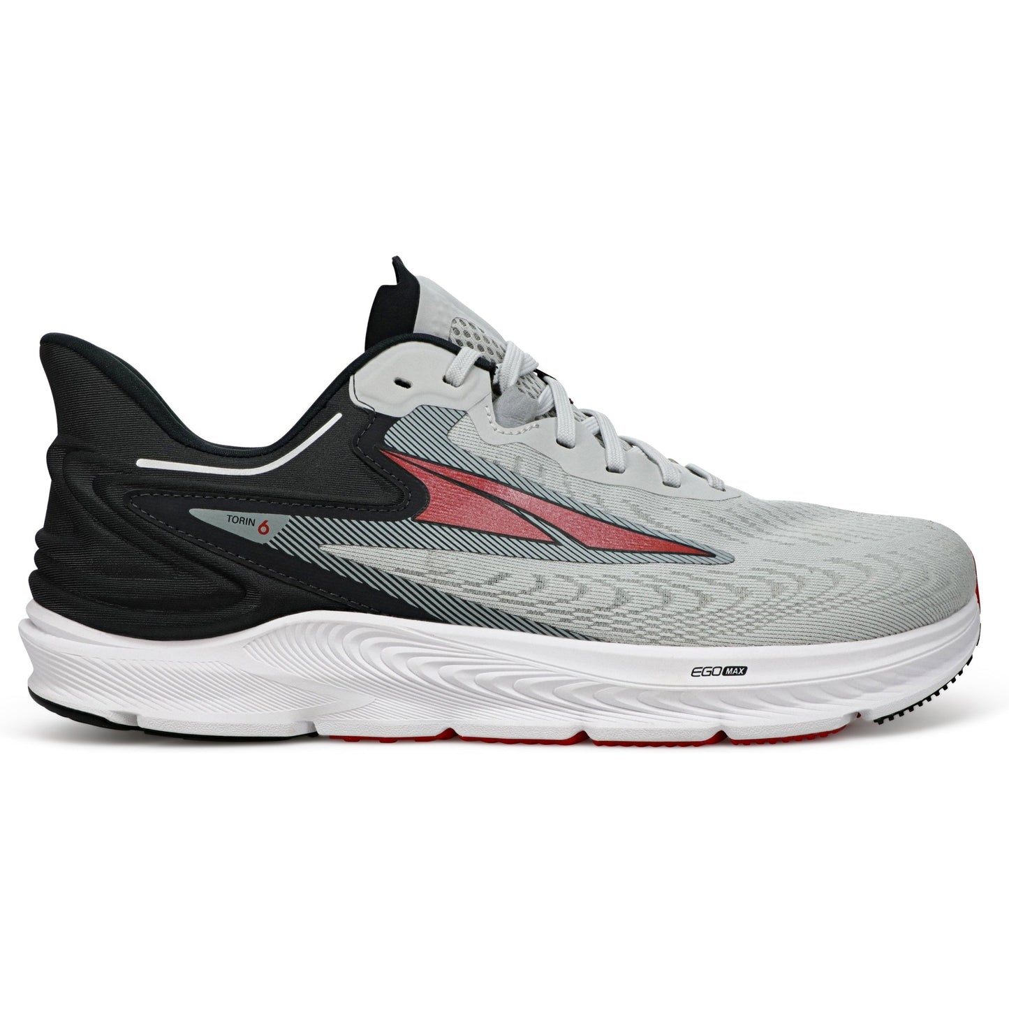 Men's Altra Torin 6, Gray/Red, 10 D Medium