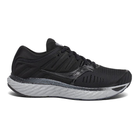Women's Saucony Hurricane 22, Blackout, 10 B Medium