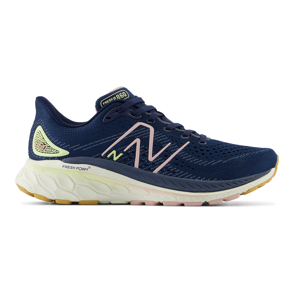 Women's New Balance Fresh Foam X 860v13, NB Navy/Orb Pink/Vintage Indigo, 7.5 B Medium