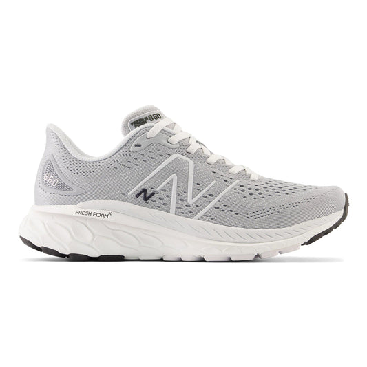 Women's New Balance Fresh Foam X 860v13, Aluminum Grey/Quartz Grey, 7.5 B Medium