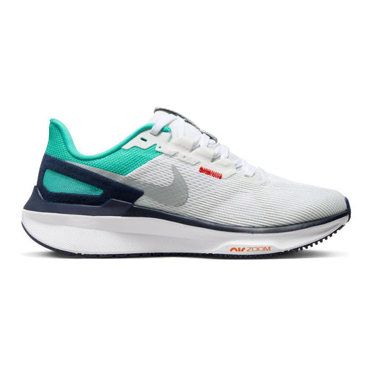 Women's Nike Structure 25, White/Lt Smoke Grey-Clear Jade-Jade Ice, 7.5 B Medium