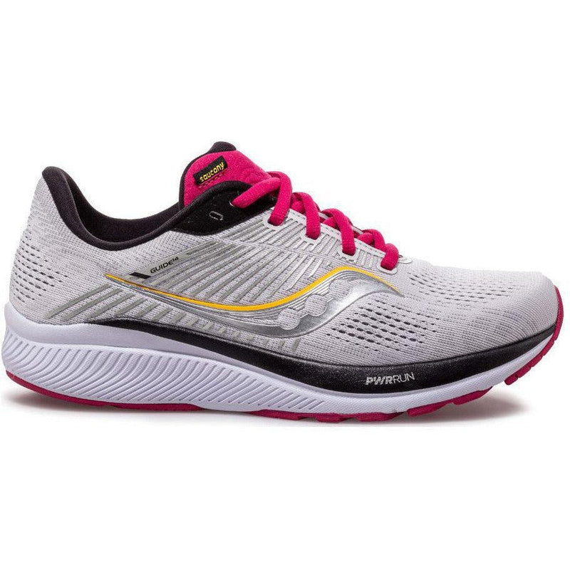 Women's Saucony Guide 14, Alloy/Cherry, 8.5 D Wide