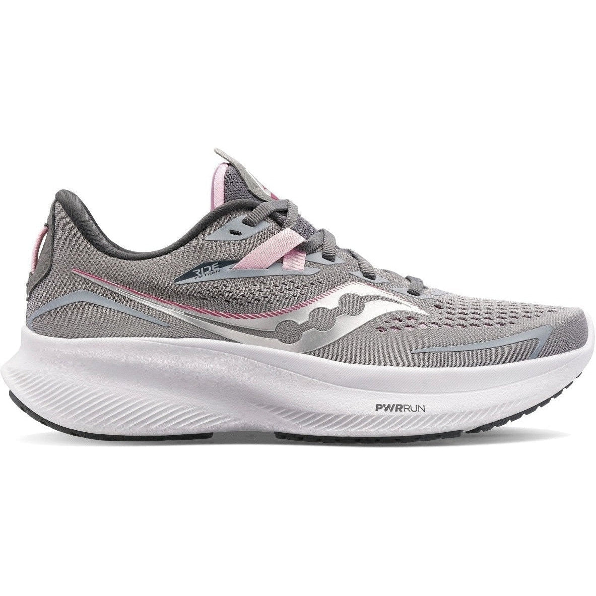 Women's Saucony Ride 15, Alloy/Quartz, 6.5 D Wide