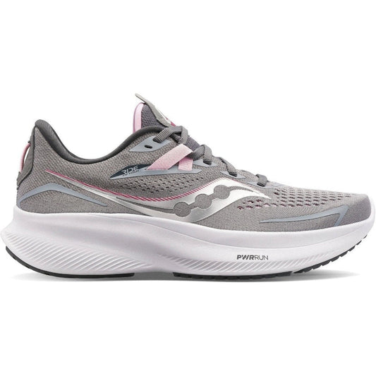 Women's Saucony Ride 15, Alloy Quartz, 9 D Wide