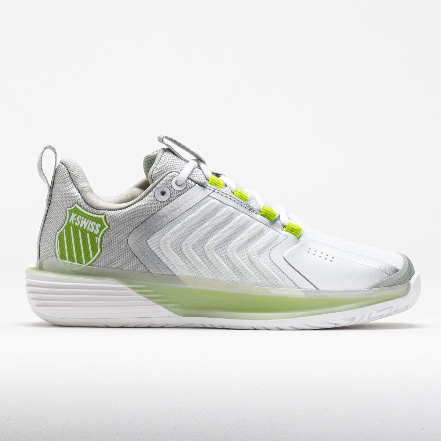 K-Swiss Ultrashot 3 Women's  White/Gray Violet/Lime Green