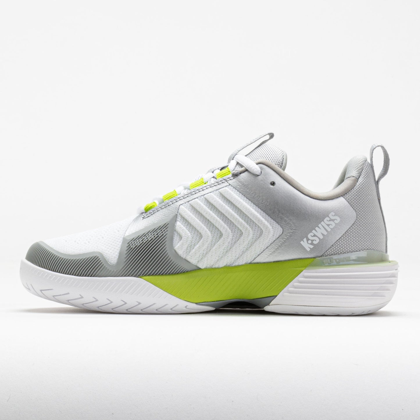 K-Swiss Ultrashot 3 Women's  White/Gray Violet/Lime Green